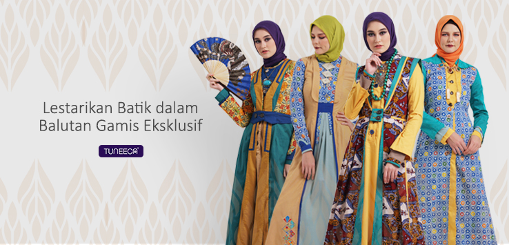 Lestarikan Batik dalam Balutan Gamis Eksklusif